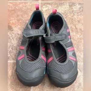 Kids Gray and Pink Shoes